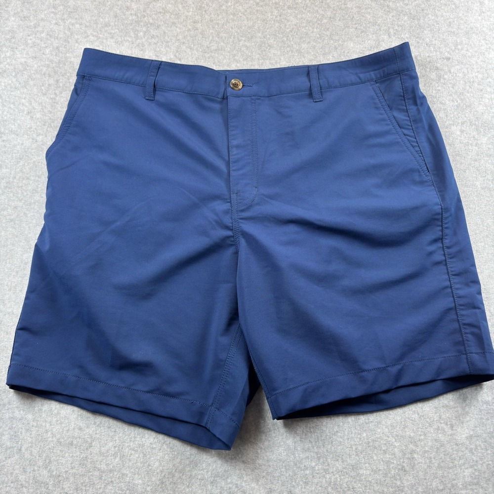 Turtleson Men's Performance Golf Stretch Golf Shorts Size38 Navy Flat Front NWOT